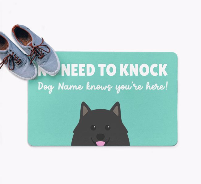 No Need To Knock: Personalized {breedFullName} Doormat